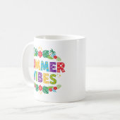 Summer Vibes Floral Design-54504 Hoodie Kaffeetasse (Vorderseite Links)