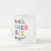 Summer Vibes Floral Design-54504 Hoodie Mattglastasse (Vorderseite Links)