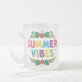 Summer Vibes Floral Design-54504 Hoodie Mattglastasse (Links)