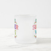 Summer Vibes Floral Design-54504 Hoodie Mattglastasse (Mittel)