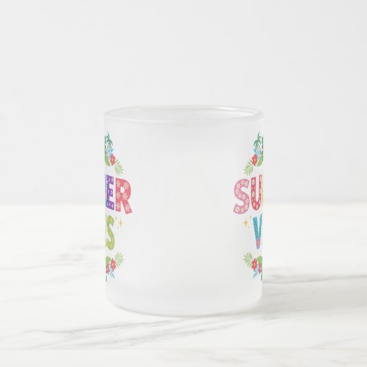 Summer Vibes Floral Design-54504 Hoodie Mattglastasse (Mittel)