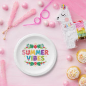 Summer Vibes Floral Design-54504 Pappteller (Party)