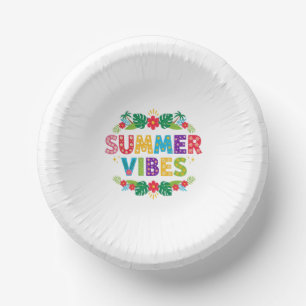 Summer Vibes Floral Design-54504 Pappteller
