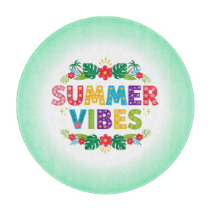 Summer Vibes Floral Design-54504 Schneidebrett