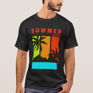 Summer Vibes Fresh Beach Palm Tree Surf Phantastis T-Shirt