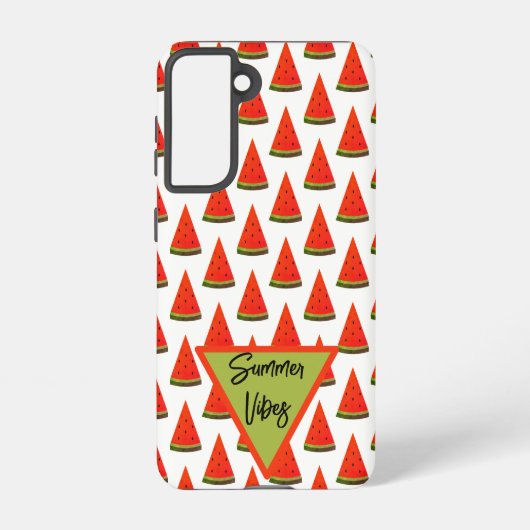 Summer Vibes Fun Watermelon Slices Muster Samsung Galaxy Hülle (Rückseite)