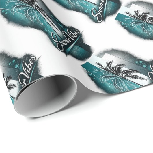Summer Vibes Geschenkpapier (Rolleneckpunkt)