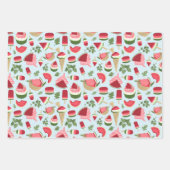 Summer Vibes Gift Wrap Geschenkpapier Set (Vorderseite 3)
