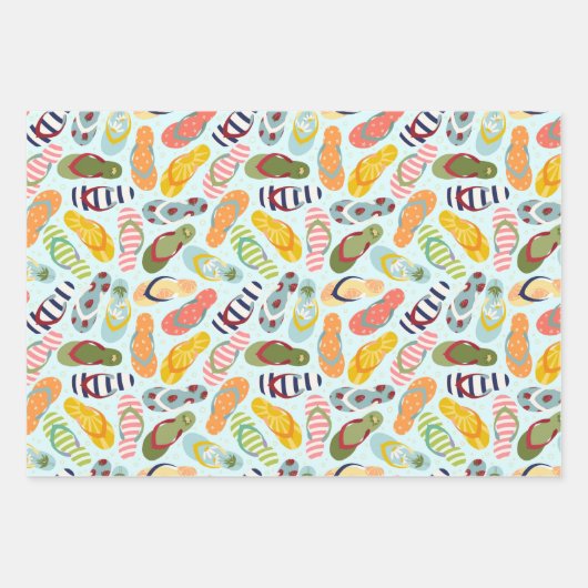 Summer Vibes Gift Wrap Geschenkpapier Set (Vorderseite 2)