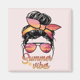 Summer Vibes Glam Lady Sonnenbrille Magnet