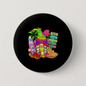 Summer Vibes Gnomes Beach Party Cute Gnome Hello S Button (Vorderseite)