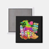 Summer Vibes Gnomes Beach Party Cute Gnome Hello S Magnet (Vorderseite/Rückseite)