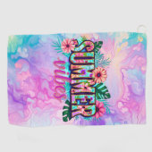 Summer Vibes Golfhandtuch (Horizontal)