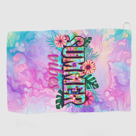 Summer Vibes Golfhandtuch (Horizontal)