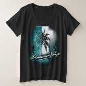 Summer Vibes Große Größe T-Shirt (Design vorne)