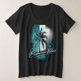 Summer Vibes Große Größe T-Shirt