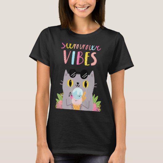 Summer Vibes Hello Summer Vibes Beach Time T-Shirt (Vorderseite)