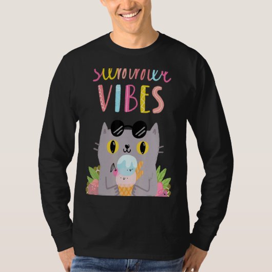 Summer Vibes Hello Summer Vibes Beach Time T-Shirt (Vorderseite)