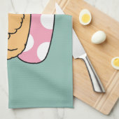 Summer Vibes Hund - Floating Welpe mit Sonnenbrill Geschirrtuch (Viertel Falte)