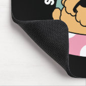 Summer Vibes Hund - Floating Welpe mit Sonnenbrill Mousepad (Ecke)