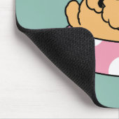 Summer Vibes Hund - Floating Welpe mit Sonnenbrill Mousepad (Ecke)