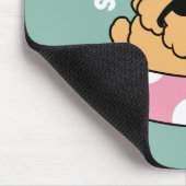 Summer Vibes Hund - Floating Welpe mit Sonnenbrill Mousepad (Ecke)