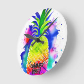 SUMMER VIBES IN WATERCOLOR RUNDE WANDUHR (Winkel)