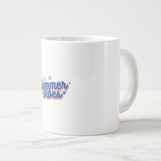 Summer Vibes Jumbo-Tasse (Vorderseite Rechts)