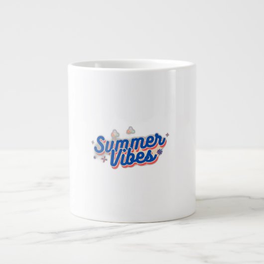 Summer Vibes Jumbo-Tasse (Vorderseite)