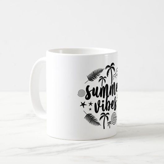 Summer Vibes Kaffeetasse (Vorderseite Links)