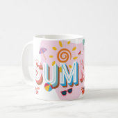 Summer Vibes Kaffeetasse (Vorderseite Links)