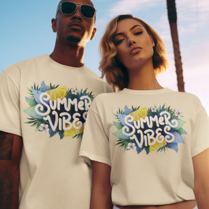 Summer Vibes Lemon Fruit Blätter Blume Heiße Jahre T-Shirt