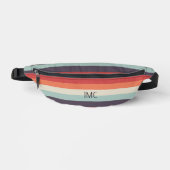 Summer Vibes Mit Monogramm Stripe Muster Bauchtasche (Vorderseite)