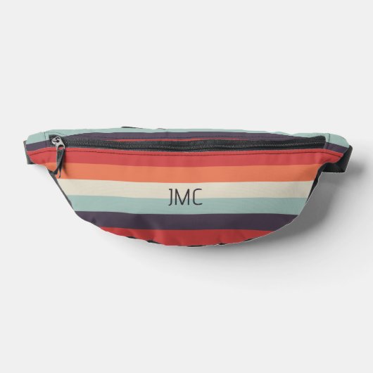 Summer Vibes Mit Monogramm Stripe Muster Bauchtasche (Ablage )