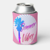 Summer Vibes Neon Palm Tree Beach Lifestyle Dosenkühler (Kanne Rückseite)