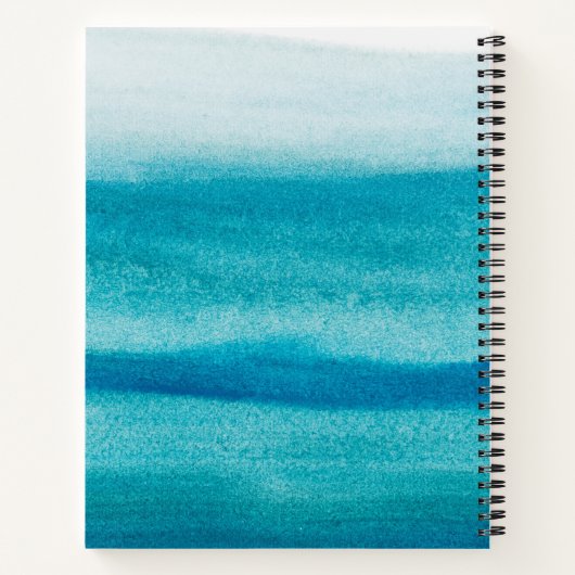 Summer Vibes of Blue Ocean - Individuell Notizblock (Rückseite)