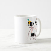 Summer Vibes Only Beach Kaffeetasse (VorderseiteRechts)