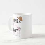 Summer Vibes Only Beach Kaffeetasse (Vorderseite Links)