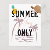 Summer Vibes Only Beach Postkarte (Vorderseite)