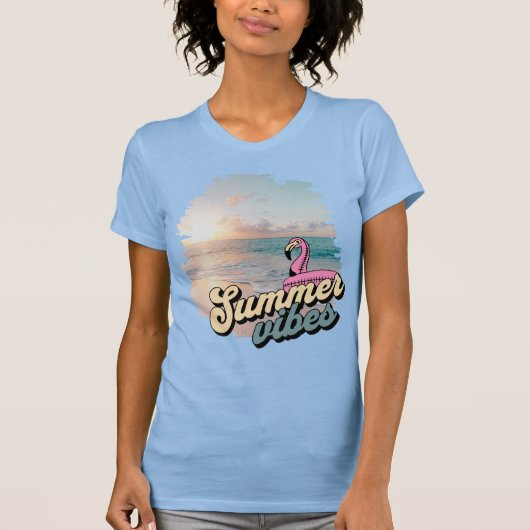 Summer Vibes, Ozean T-Shirt (Vorderseite)