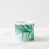 Summer Vibes Palm Blätter Espresso Kaffee Tasse (Vorderseite)