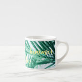 Summer Vibes Palm Blätter Espresso Kaffee Tasse (Rechts)