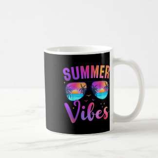 Summer Vibes Palm Sungles 70er Beach Life Retro Su Kaffeetasse
