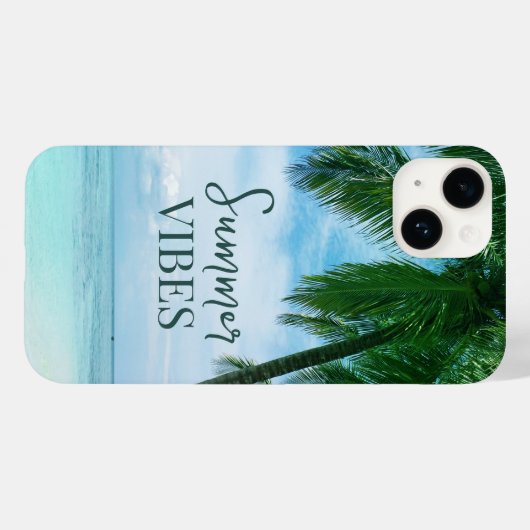 Summer Vibes Palm Tree Beach Relaxter Ozean Case-Mate iPhone Hülle (Rückseite (Horizontal))