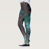 Summer Vibes Palm Tree Blätter Blassgrün Leggings (Links)