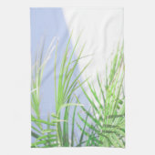 Summer Vibes Palm Tree Blätter Blassgrüne Pastel Geschirrtuch (Vertikal)
