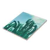 Summer Vibes Palm Tree Cactus Pale Green Fliese (Seite)