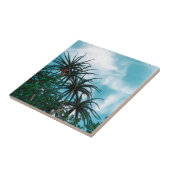Summer Vibes Palm Tree Cactus Pale Green Fliese (Seite)