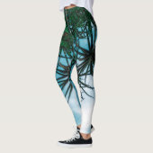 Summer Vibes Palm Tree Cactus Pale Green Leggings (Links)
