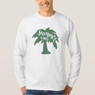 Summer Vibes Palm Tree Sun Beach Sommer T-Shirt